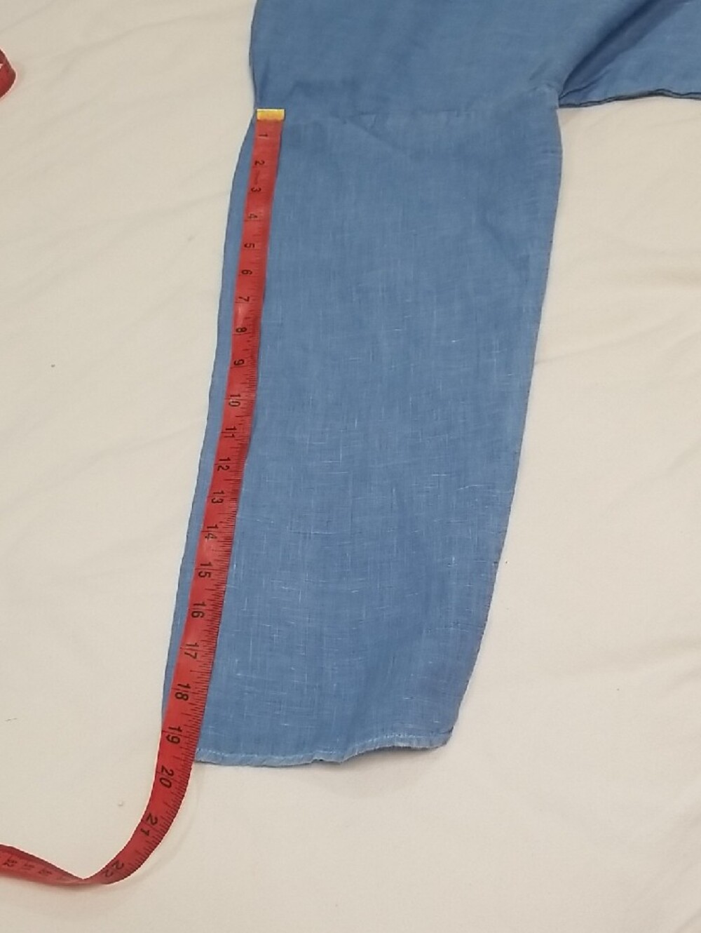Eileen Fisher Soft Blue Linen Boatneck Tunic - Picture 6 of 9